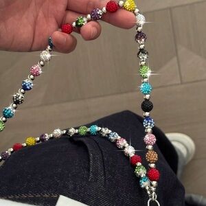 Unisex Colorful Beaded Belt Chain